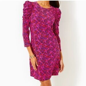 Lilly Pulitzer Steffie dress size XL Dress MSRP 108 puff sleeves casual NWT